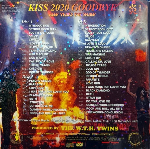Photo2: KISS - 2020 GOODBYE - NEW YEARS EVE SHOW 2CD [EMPRESS VALLEY] ★★★STOCK ITEM / OUT OF PRINT★★★ (2)