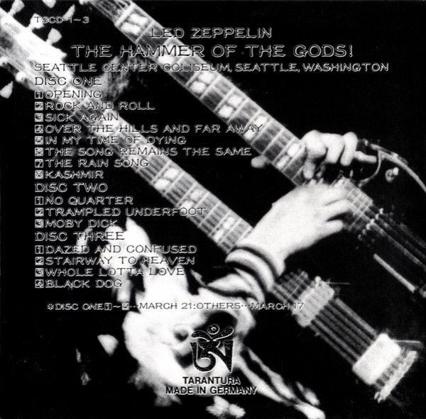 Photo2: LED ZEPPELIN - THE HAMMER OF THE GODS! 3CD [TARANTURA] ★★★STOCK ITEM / OUT OF PRINT / VERY RARE★★★ (2)