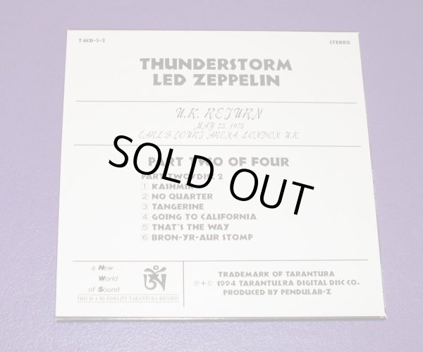 Photo7: LED ZEPPELIN - THUNDERSTORM 4CD  [TARANTURA] ★★★STOCK ITEM / OUT OF PRINT / VERY RARE★★★ (7)