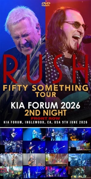 Photo1: RUSH - KIA FORUM 2026 2ND NIGHT FRONT ROW 2DVDR [Uxbridge 2888] (1)