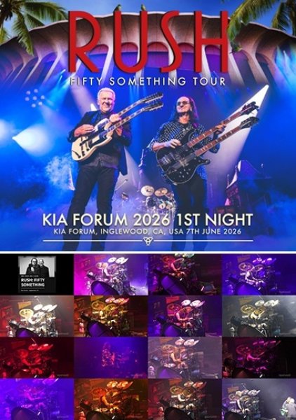 Photo1: RUSH - KIA FORUM 2026 1ST NIGHT 3CDR+2DVDR [Uxbridge 2884] (1)