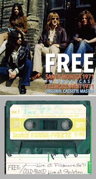 Photo1: FREE - SANTA MONICA 1971 FM BROADCAST & FILLMORE WEST 1971 ORIGINAL CASSETTE MASTER 2CDR [Uxbridge 2893] (1)