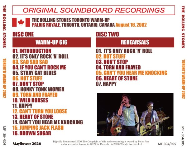 Photo2: THE ROLLING STONES - 2002 TORONTO WARM-UP 2CD [MAYFLOWER] (2)