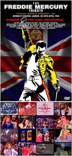 Photo1: THE FREDDIE MERCURY TRIBUTE: ORIGINAL JAPANESE BROADCAST 1992 2DVDR (1)