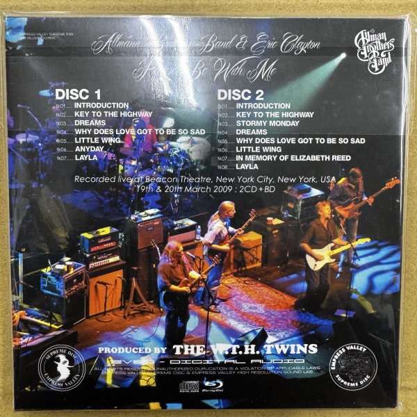 Photo2: THE ALLMAN BROTHERS BAND & ERIC CLAPTON PLEASE BE WITH ME 2CD + BLU RAY R  [EMPRESS VALLEY] (2)