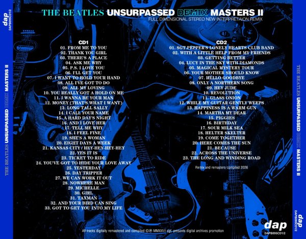 Photo2: THE BEATLES - UNSURPASSED DEMIX MASTERS II - FULL DIMENSIONAL STEREO / NEW INTERPRETAION REMIX 2CD [DAP] (2)