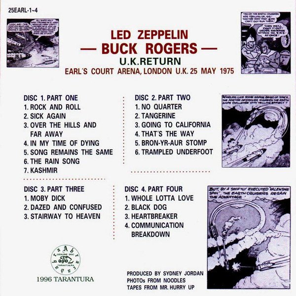 Photo2: LED ZEPPELIN - BUCK ROGERS 4CD [TARANTURA] ★★★STOCK ITEM / OUT OF PRINT / VERY RARE★★★ (2)