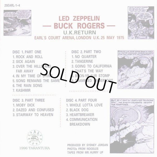 Photo2: LED ZEPPELIN - BUCK ROGERS 4CD [TARANTURA] ★★★STOCK ITEM / OUT OF PRINT / VERY RARE★★★ (2)