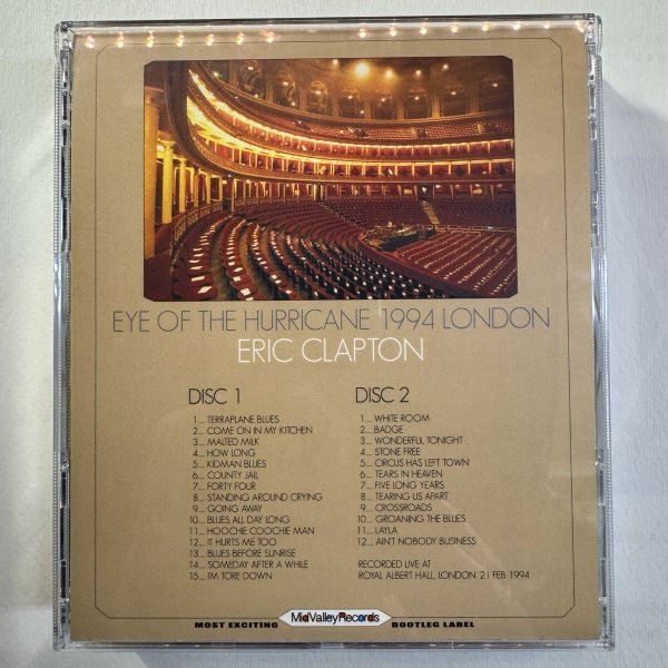 Photo2: ERIC CLAPTON - EYE OF THE HURRICANE 2CD + PRGRAM REPLICA [MID VALLEY] ★★★STOCK ITEM / OUT OF PRINT / VERY RARE★★★ (2)