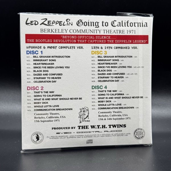 Photo4: LED ZEPPELIN - GOING TO CALIFORNIA 8CD + 2CD BOX SET LIMITED EDITION [EMPRESS VALLEY] (4)