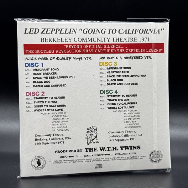 Photo6: LED ZEPPELIN - GOING TO CALIFORNIA 8CD + 2CD BOX SET LIMITED EDITION [EMPRESS VALLEY] (6)