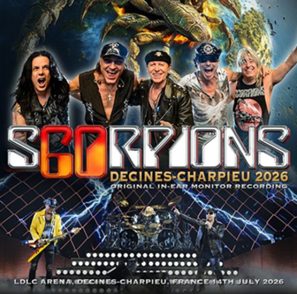 Photo1: SCORPIONS - DECINES-CHARPIEU 2026 ORIGINAL IEM RECORDING 2CDR [Shades 2712] (1)