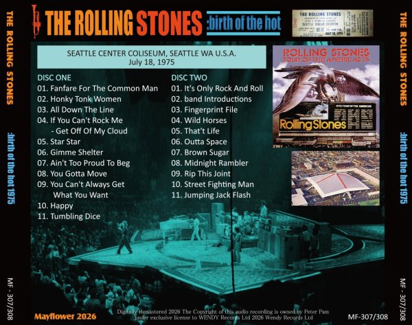 Photo2: THE ROLLING STONES - 1975 BIRTH OF THE HOT 2CD [MAYFLOWER] (2)