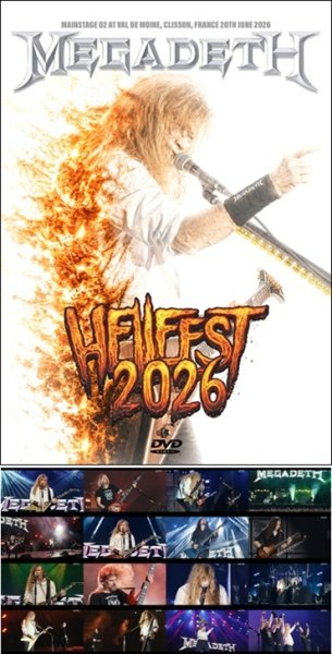 Photo1: MEGADETH - HELLFEST 2026 DVDR [Shades 2707] (1)