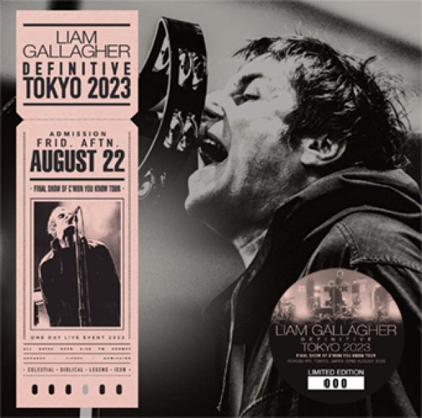 Photo1: LIAM GALLAGHER - DEFINITIVE TOKYO 2023: FINAL SHOW OF C’MON YOU KNOW TOUR 2CD [Wardour-720] (1)