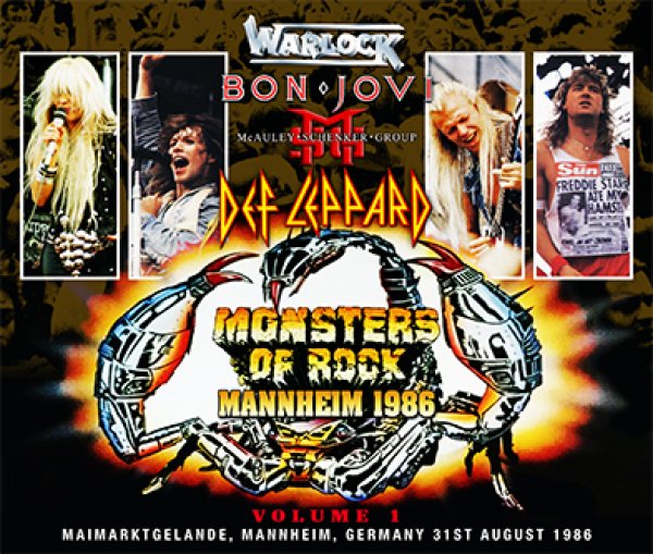Photo1: WARLOCK / BON JOVI / McAULEY SCHENKER GROUP / DEF LEPPARD - MONSTERS OF ROCK MANNHEIM 1986 VOLUME 1 4CDR [Shades 861] (1)