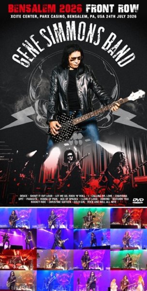 Photo1: GENE SIMMONS BAND - BENSALEM 2026 FRONT ROW DVDR [Shades 2715] (1)