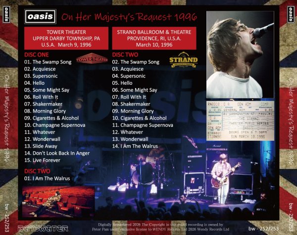 Photo2: OASIS - 1996 ON HER MAJESTY'S REQUEST 2CD [BAYSWATER] (2)