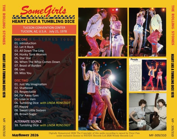 Photo2: THE ROLLING STONES - 1978 HEART LIKE A TUMBLING DICE 2CD [MAYFLOWER] (2)