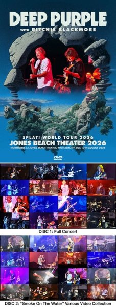 Photo1: DEEP PURPLE with RITCHIE BLACKMORE - JONES BEACH THEATER 2026 2DVDR [Shades 2733] (1)
