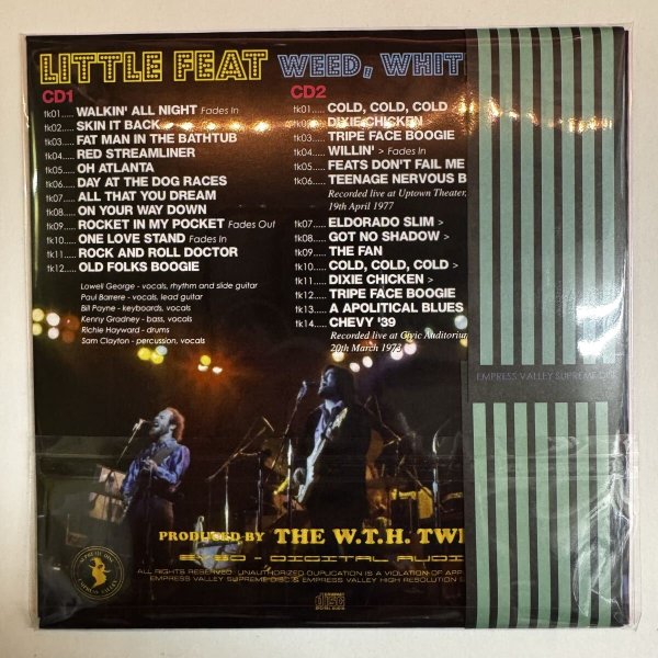 Photo2: LITTLE FEAT - WEED, WHITES & WINE 2CD [EMPRESS VALLEY] (2)