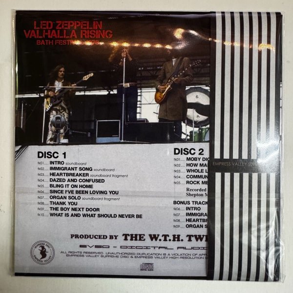 Photo2: LED ZEPPELIN - VALHALLA RISING - BATH FESTIVAL 1970 2CD PAPER JACKET [EMPRESS VALLEY] (2)
