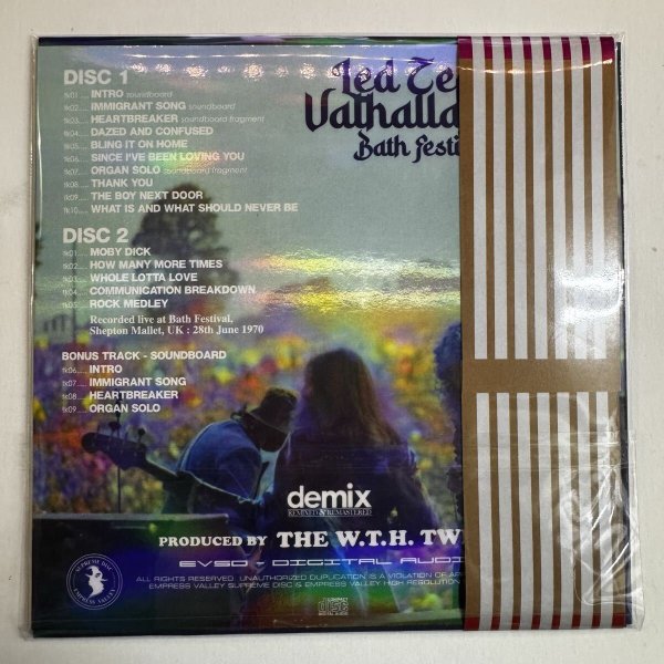 Photo2: LED ZEPPELIN - VALHALLA RISING - BATH FESTIVAL 1970 2CD + BONUS DVDR LIMITED EDITION PAPER JACKET PRO USE ONLY!!! [EMPRESS VALLEY] (2)