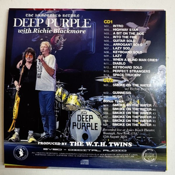 Photo4: DEEP PURPLE FEATURING RICHIE BLACKMORE - THE IMMORTAL’S RETURN 2CD LIMITED 100 COPIES EDITION MINI LP JACKET WITH OBI  [EMPRESS VALLEY] (4)