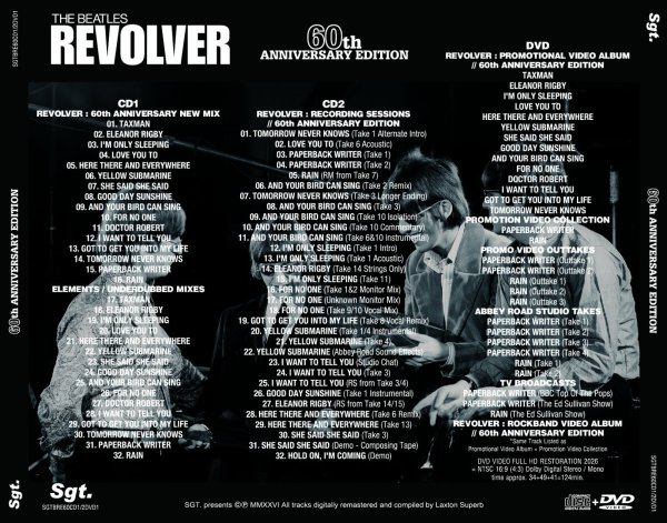 Photo2: THE BEATLES - REVOLVER =60th ANNIVERSARY EDITION 2CD + DVD [SGT] (2)