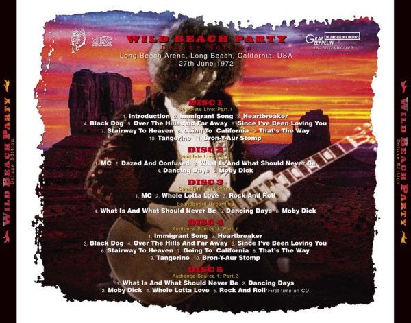 Photo2: LED ZEPPELIN - WILD BEACH PARTY DELUXE EDITION(5CD + Pre Order Only 2CDR) [Graf Zeppelin] (2)
