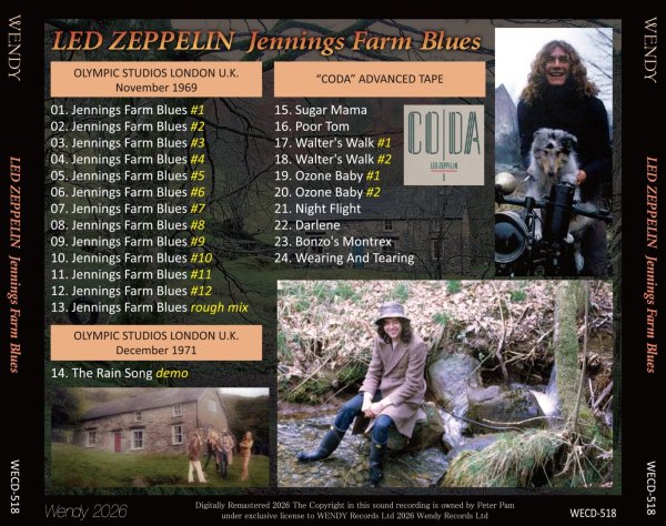 Photo2: LED ZEPPELIN - JENNINGS FARM BLUES CD [WENDY] (2)