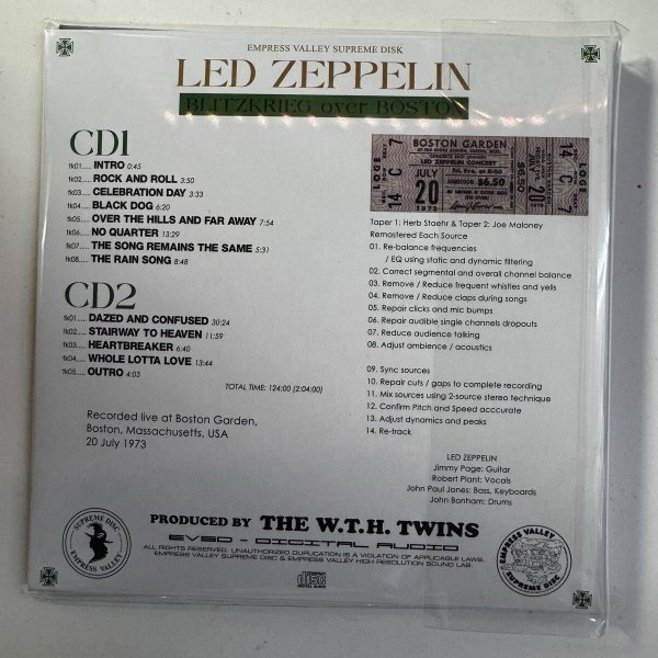 Photo2: LED ZEPPELIN - BLITZKREIG OVER BOSTON 2CD [EMPRESS VALLEY] (2)