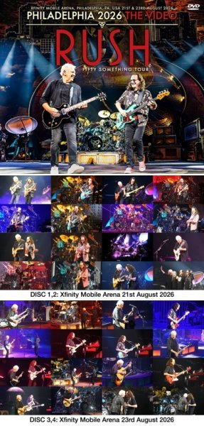 Photo1: RUSH - PHILADELPHIA 2026 THE VIDEO 4DVDR [Uxbridge 2966] (1)
