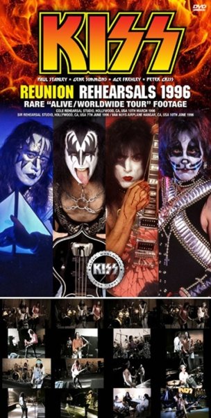 Photo1: KISS - REUNION REHEARSALS 1996 RARE ALIVE/WORLDWIDE TOUR FOOTAGE 2DVDR [Shades 2752] (1)