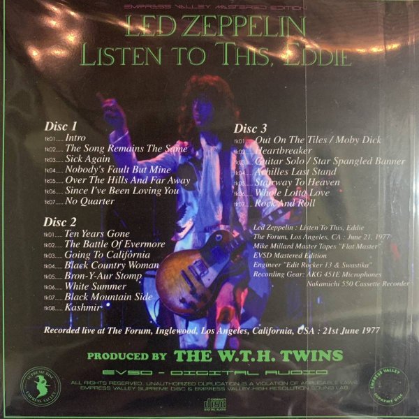 Photo5: LED ZEPPELIN - LISTEN TO THIS EDDIE! Remastered Collection 6CD + Bonus CD  [EMPRESS VALLEY] ★★★STOCK ITEM / OUT OF PRINT / VERY RARE★★★ (5)