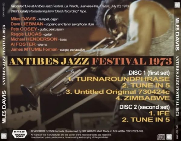 Photo2: MILES DAVIS - ANTIBES JAZZ FESTIVAL 1973 2CD [VOODOO DOWN] (2)