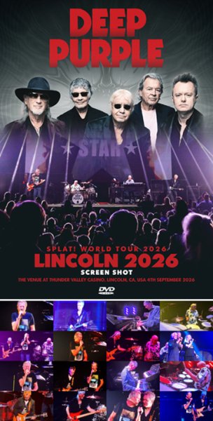 Photo1: DEEP PURPLE - LINCOLN 2026 SCREEN SHOT DVDR [Shades 2755] (1)