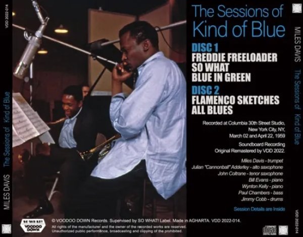 Photo2: MILES DAVIS - THE SESSIONS OF "KIND OF BLUE" 2CD [VOODOO DOWN] (2)