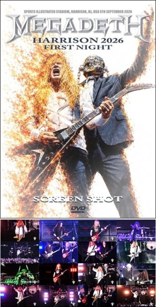 Photo1: MEGADETH - HARRISON 2026 1ST NIGHT SCREEN SHOT DVDR [Shades 2761] (1)
