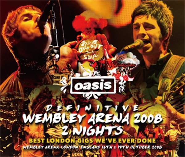 Photo1: OASIS - DEFINITIVE WEMBLEY ARENA 2008 2 NIGHTS: BEST LONDON GIGS WE'VE EVER DONE 4CD [Wardour-713] (1)