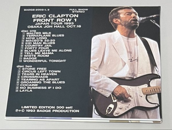 Photo2: ERIC CLAPTON - FRONT ROW I 2CD [BADGE / TARANTURA] ★★★STOCK ITEM / OUT OF PRINT★★★ (2)