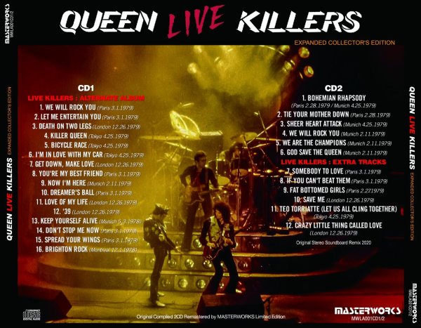 Photo2: QUEEN - LIVE KILLERS = EXPANDED COLLECTOR'S EDITION 2CD [MASTERWORKS] (2)