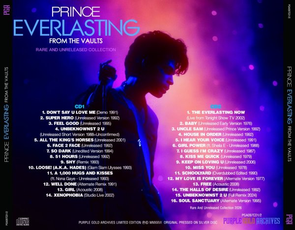 Photo2: PRINCE - EVERLASTING - FROM THE VAULTS : RARE AND UNRELEASED 2CD [PGA] (2)