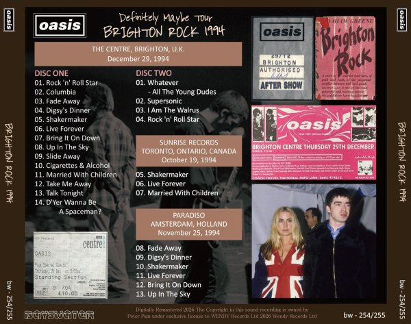 Photo2: OASIS - 1994 BRIGHTON ROCK 2CD [BAYSWATER] (2)