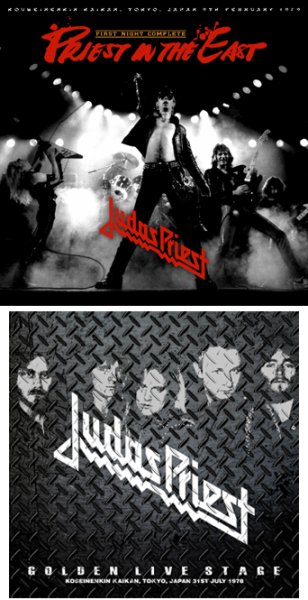 Photo1: JUDAS PRIEST - PRIEST IN THE EAST : FIRST NIGHT COMPLETE 2CDR + Ltd Bonus CDR "GOLDEN LIVE STAGE" [Shades 514] (1)