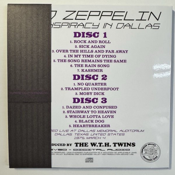 Photo7: LED ZEPPELIN - STATISTICAL ANALYZING SHOT 9CD BOX [EMPRESS VALLEY] ★★★STOCK ITEM / OUT OF PRINT / VERY RARE★★★ (7)