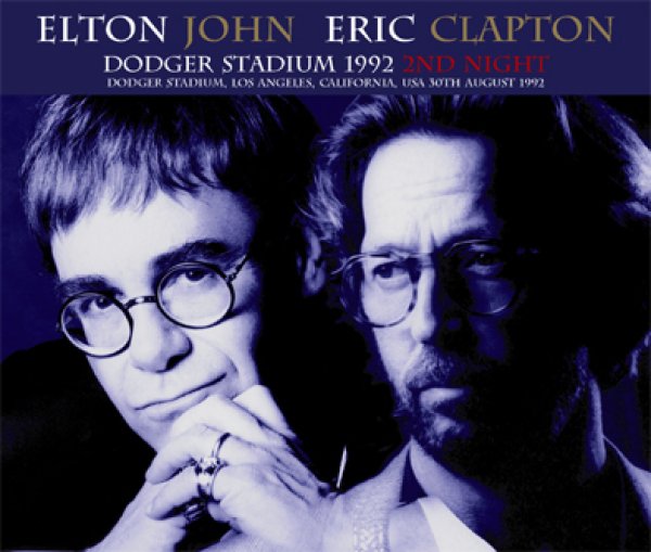 Photo1: ELTON JOHN & ERIC CLAPTON - DODGER STADIUM 1992 2ND NIGHT 4CDR [Uxbridge 516] (1)