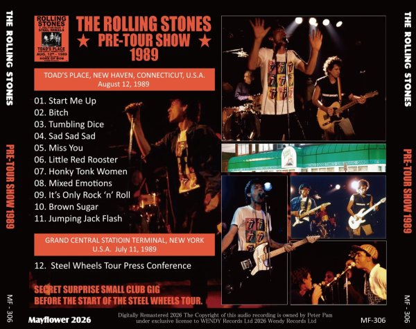 Photo2: THE ROLLING STONES - 1989 PRE TOUR SHOW CD [MAYFLOWER] (2)