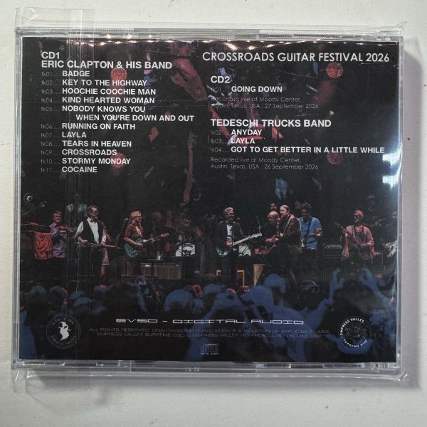 Photo2: ERIC CLAPTON -  CROSSROADS GUITAR FESTIVAL 2026 2CDR [EMPRESS VALLEY] (2)