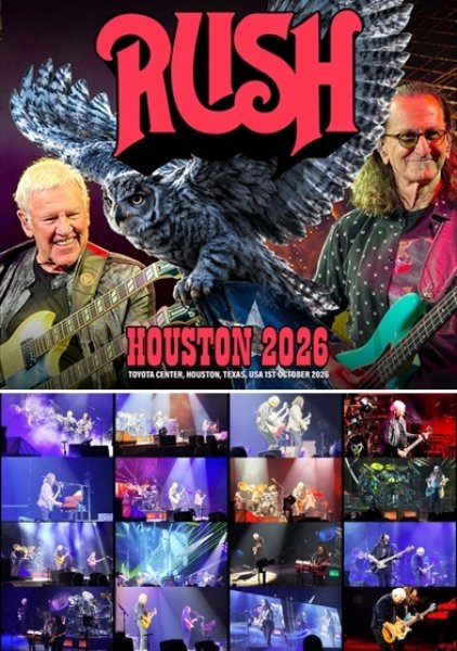 Photo1: RUSH - HOUSTON 2026 3CDR+2DVDR [Uxbridge 3017] (1)